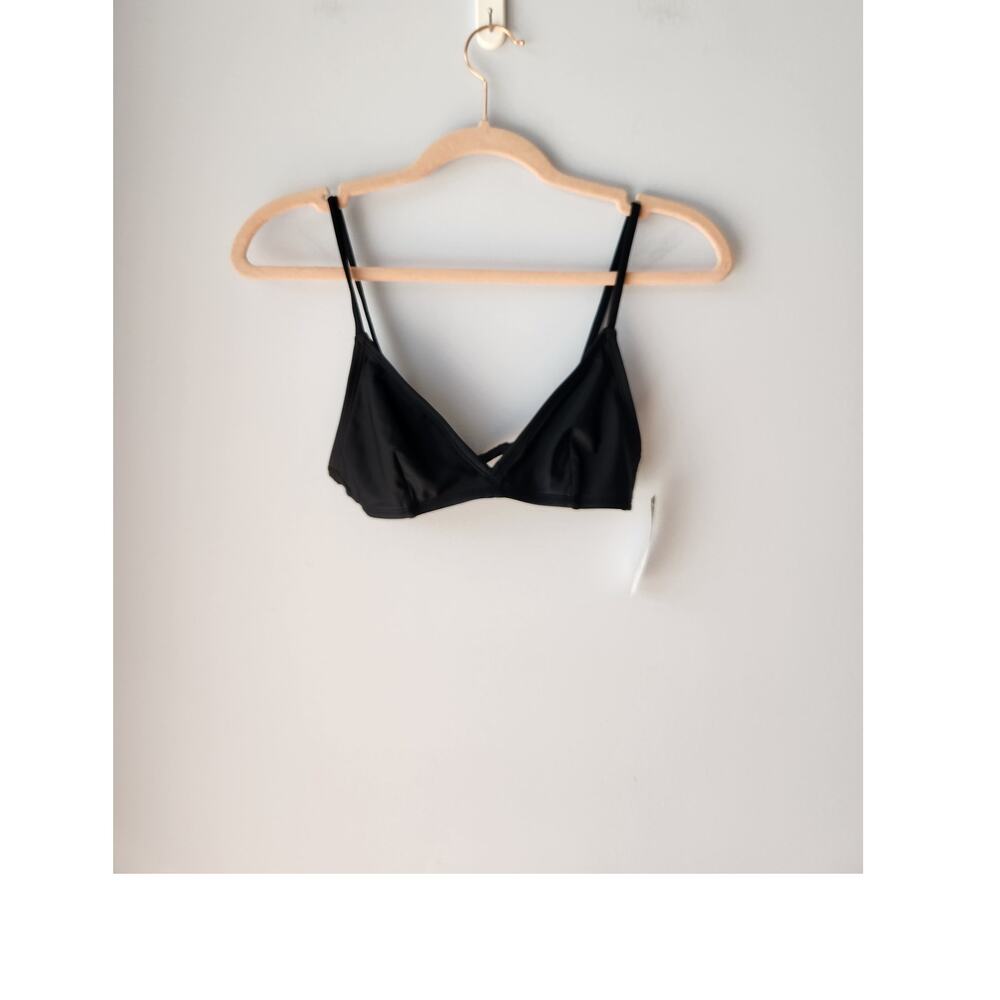 NWT J. Crew French Bikini Top Black XS